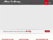 Tablet Screenshot of allianceformarriage.org